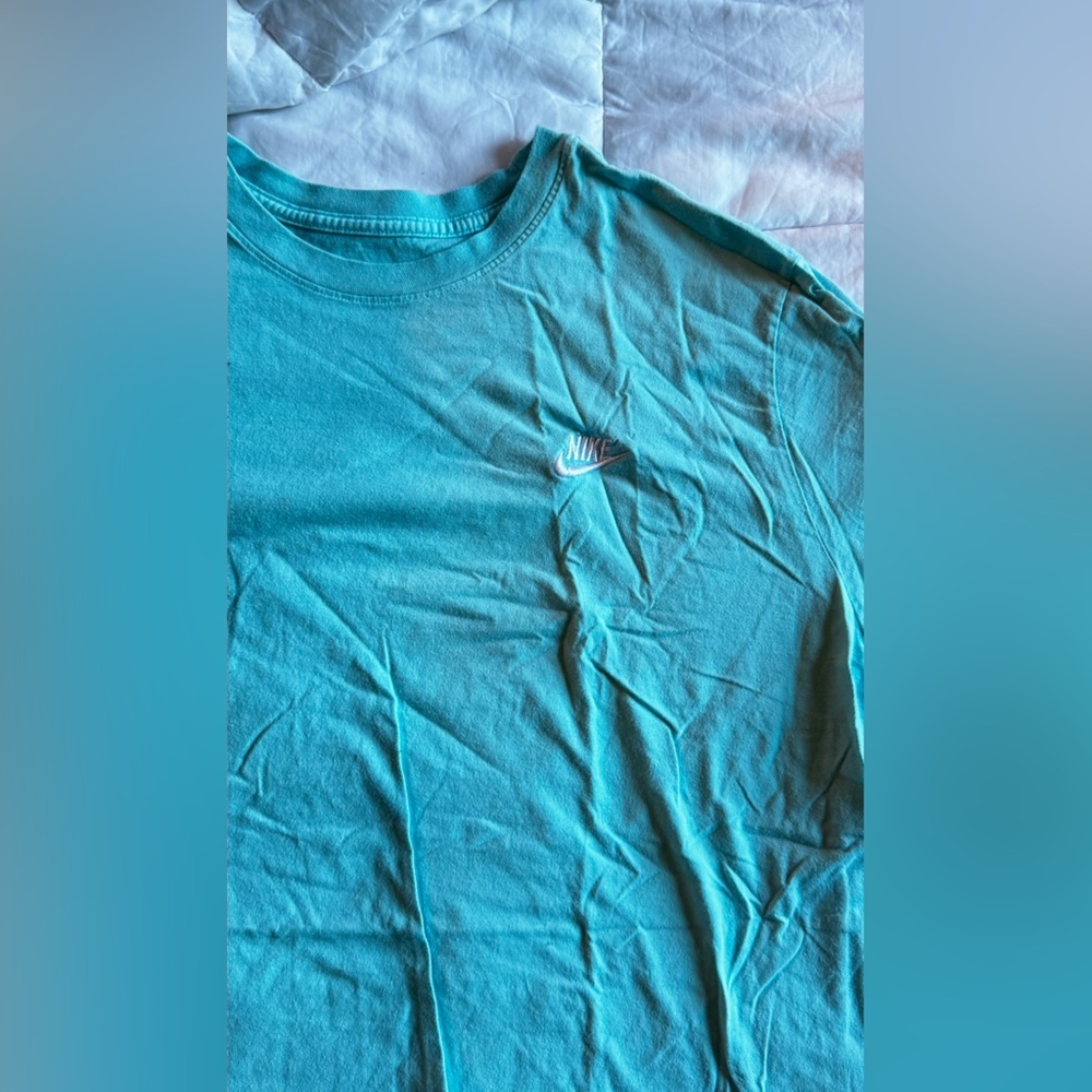 Nike Women's Turquoise Short Sleeve Tee - Picture 4 of 7